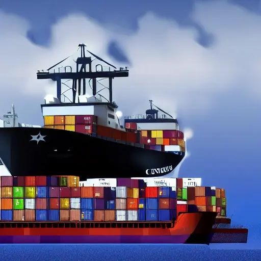 A busy port scene showing cargo containers being inspected by customs officers, a large cargo ship docked, a clock indicating time, and a shield symbol hovering above the containers to represent risk protection, with subtle visual cues like a checklist and a calm, organized atmosphere, all depicted in a low-quality, rough sketch style without any text or lettering